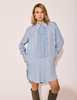 Lindsay Nicholas New York Tuxedo Shirt Dress - Thumbnail 3