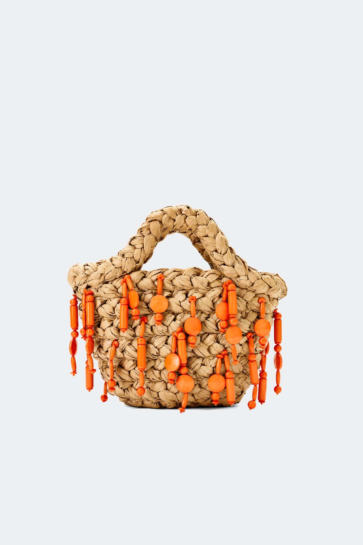Simon Miller Beaded Shelly Bag - Natural/Orange - Image 1 of 3