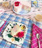 Archive New York San Andres Gingham Placemat - Blue & White - Thumbnail 2