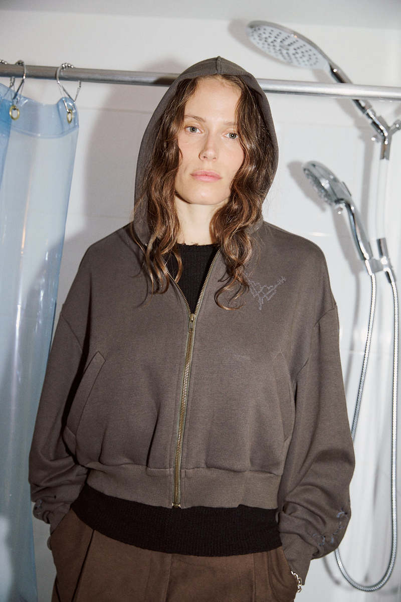 Weedless Ganaltaka Embroidery Hooded Zip Parka