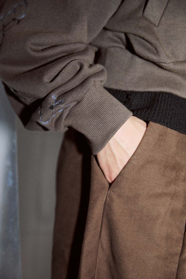 Weedless Ganaltaka Embroidery Hooded Zip Parka