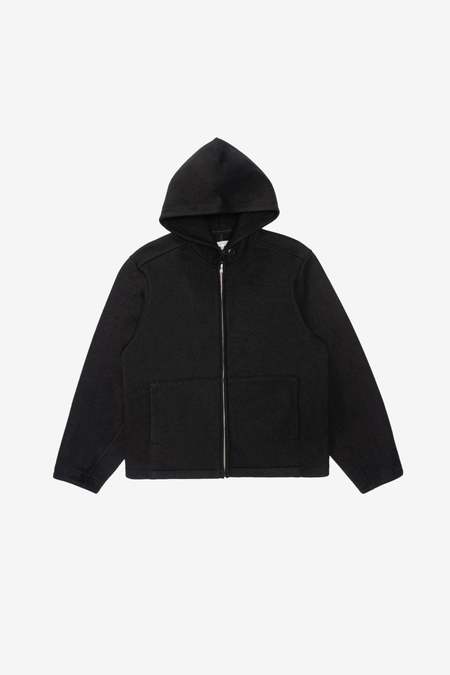 Lady White Co. Textured Zip Hoodie - Black | Garmentory