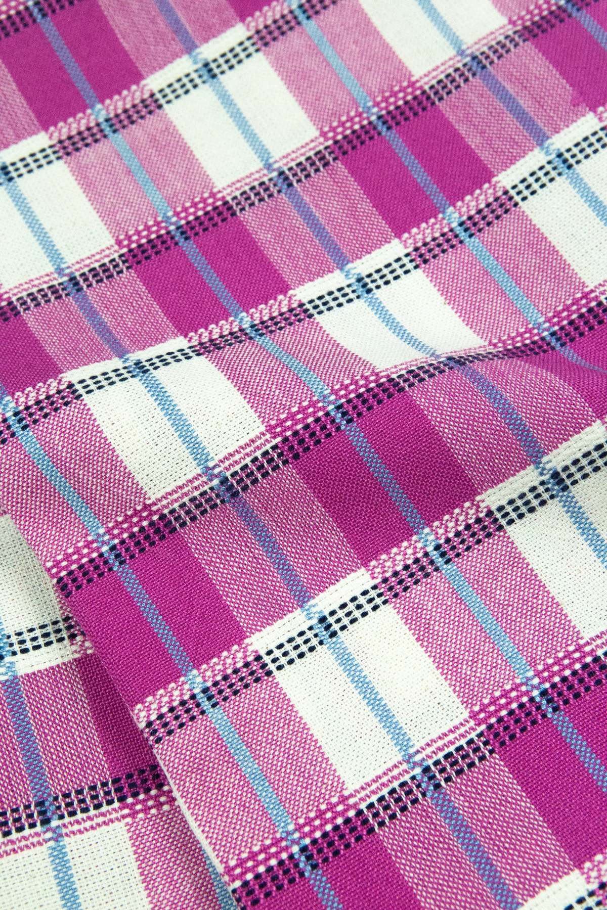 Archive New York San Andres Gingham Placemat - Pink & Ivory - Image 2 of 5