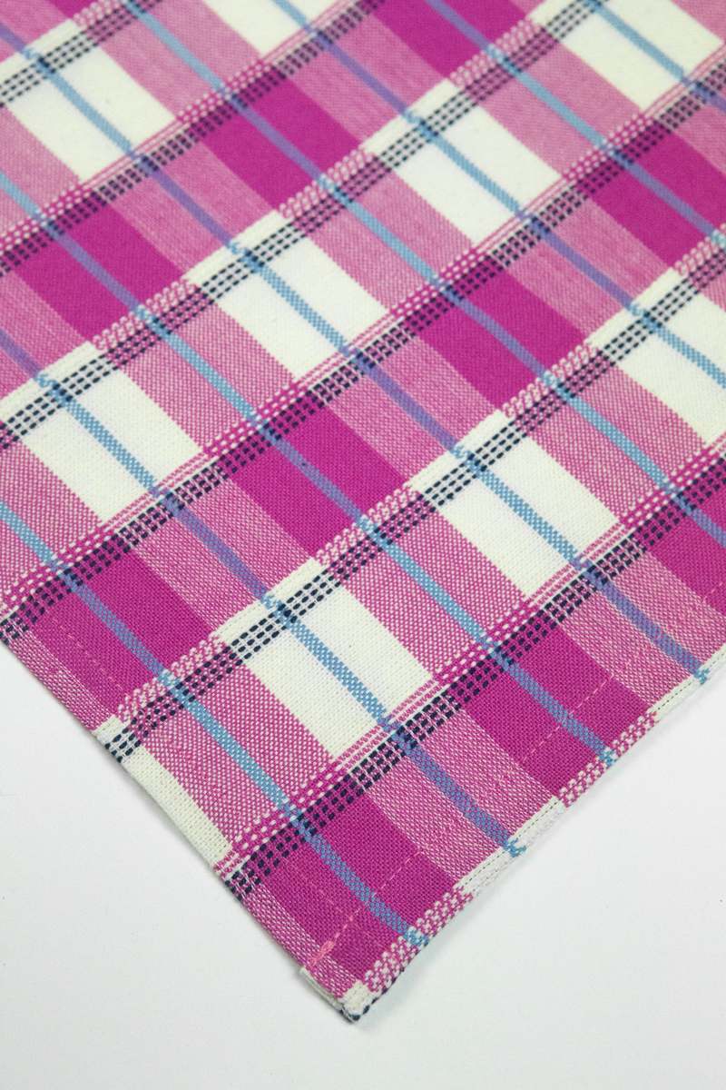 Archive New York San Andres Gingham Placemat - Pink & Ivory
