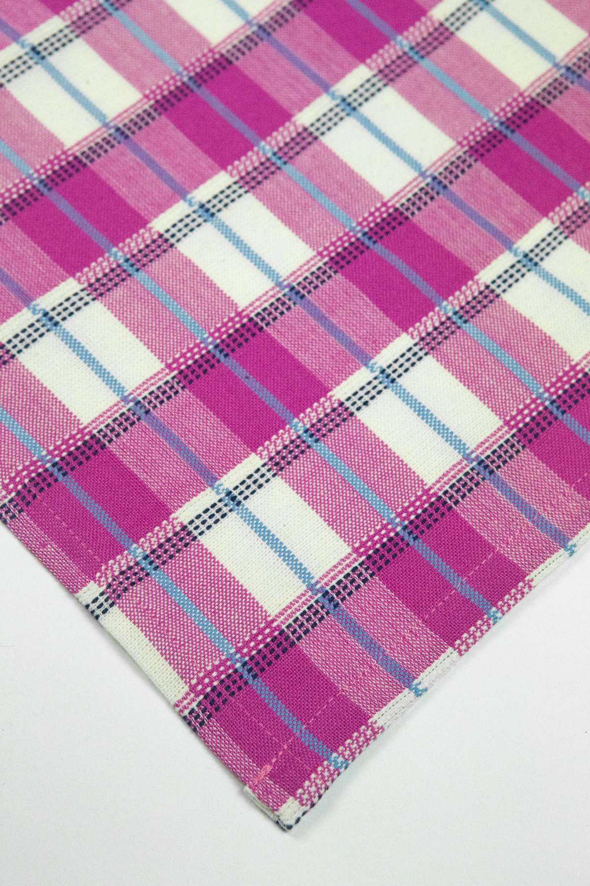 Archive New York San Andres Gingham Placemat - Pink & Ivory - Image 4 of 5
