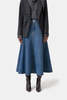 Closed Long Denim Skirt - Mid Blue - Thumbnail 1