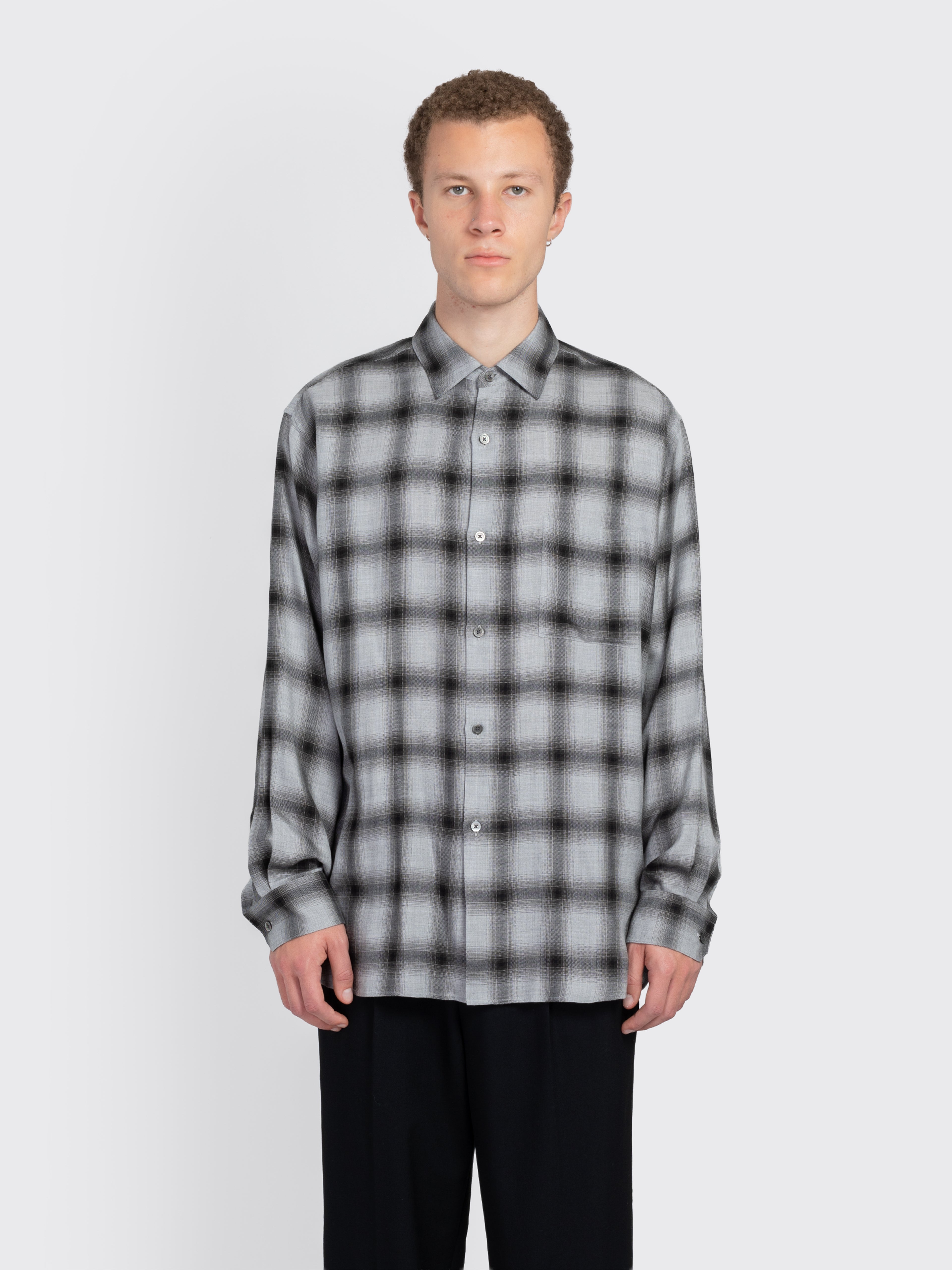 Rayon-Lyocell-Check-Oversize-