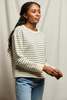 basic. Tyler Stripe French Terry Pullover Sweatshirt - Thumbnail 1