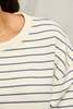 basic. Tyler Stripe French Terry Pullover Sweatshirt - Thumbnail 2