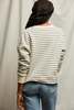 basic. Tyler Stripe French Terry Pullover Sweatshirt - Thumbnail 4
