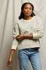 basic. Tyler Stripe French Terry Pullover Sweatshirt - Thumbnail 5