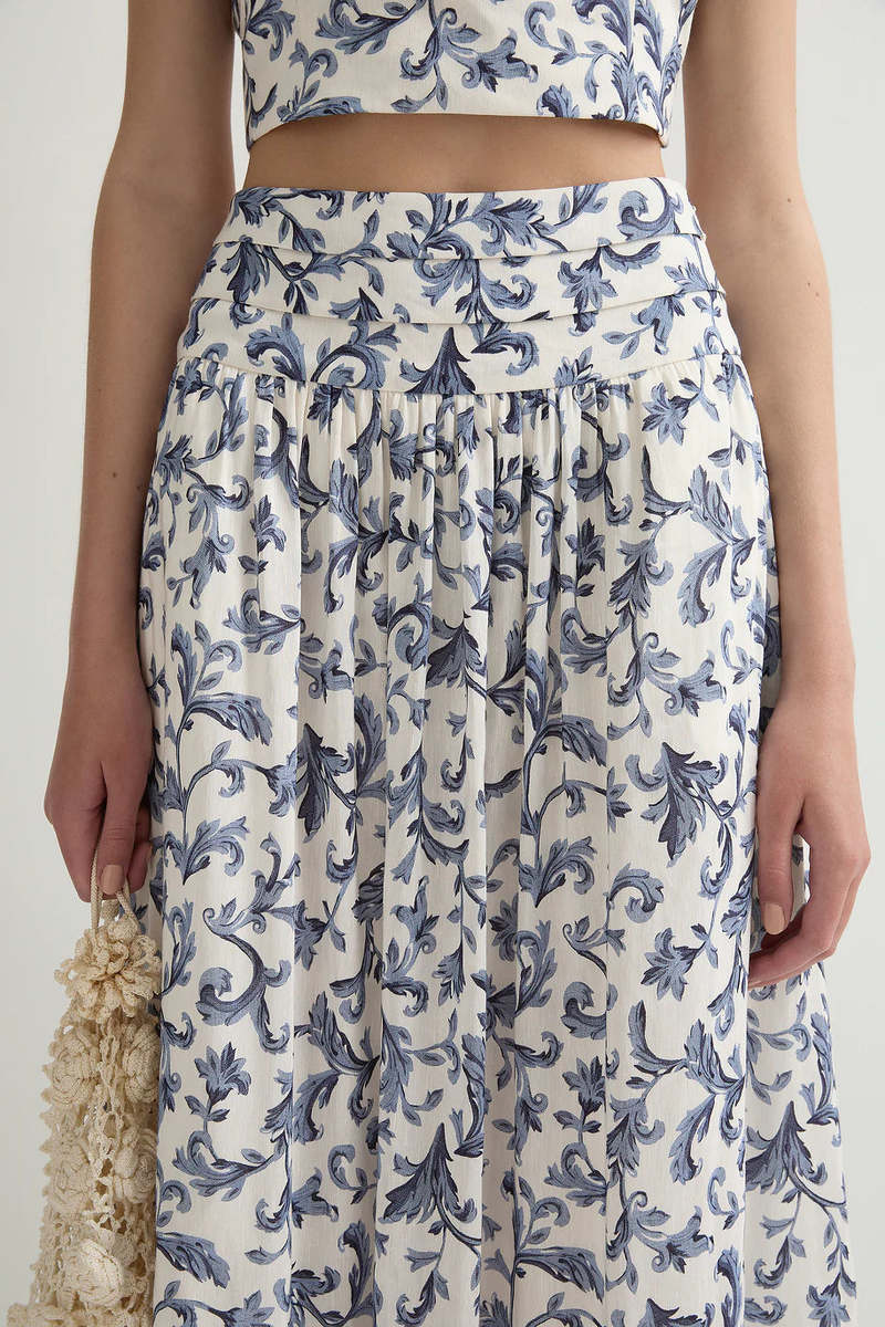 Posse Rue Skirt - Blue Baroque