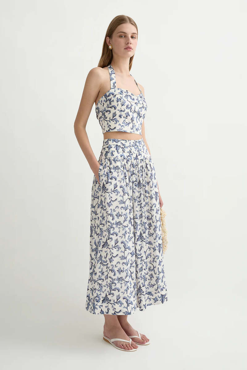 Posse Rue Skirt - Blue Baroque