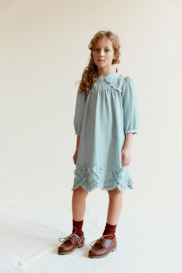 KIDS Caramel Marta Silk Dress
