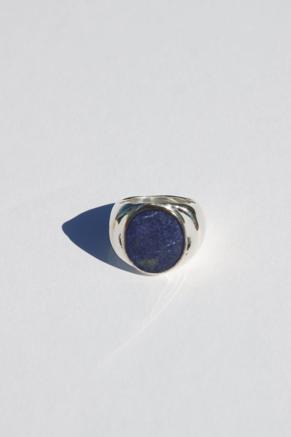 Odissea NY Perlmutte Lapiz Lazuli Ring - Silver