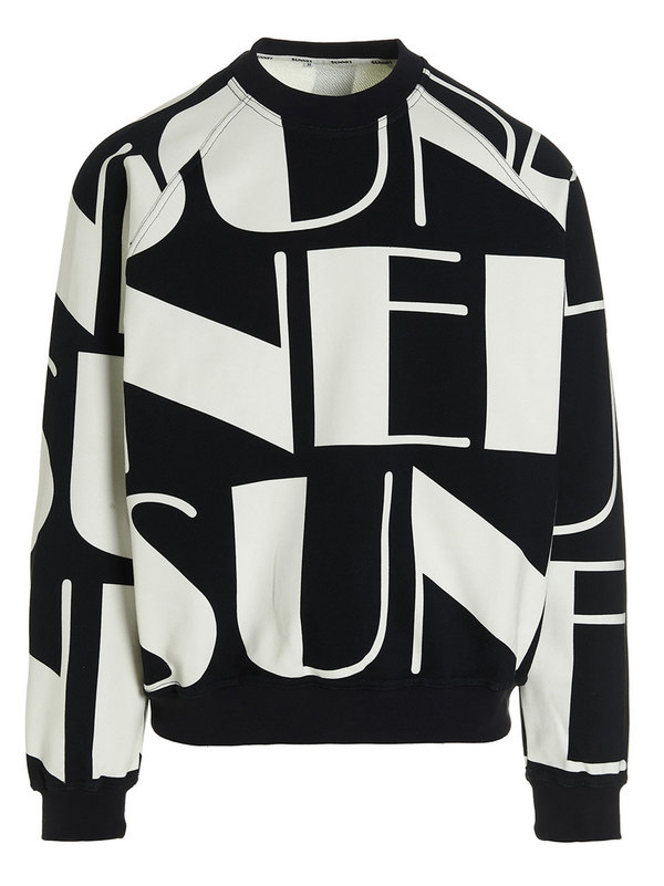 Sunnei Big Logo Sweatshirt - White/Black