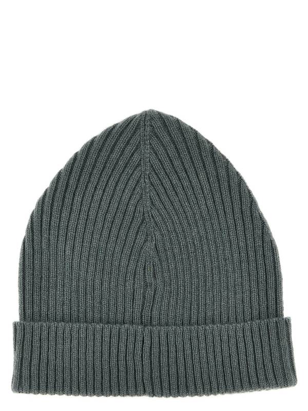 Brioni English Ribbed Beanie - Green