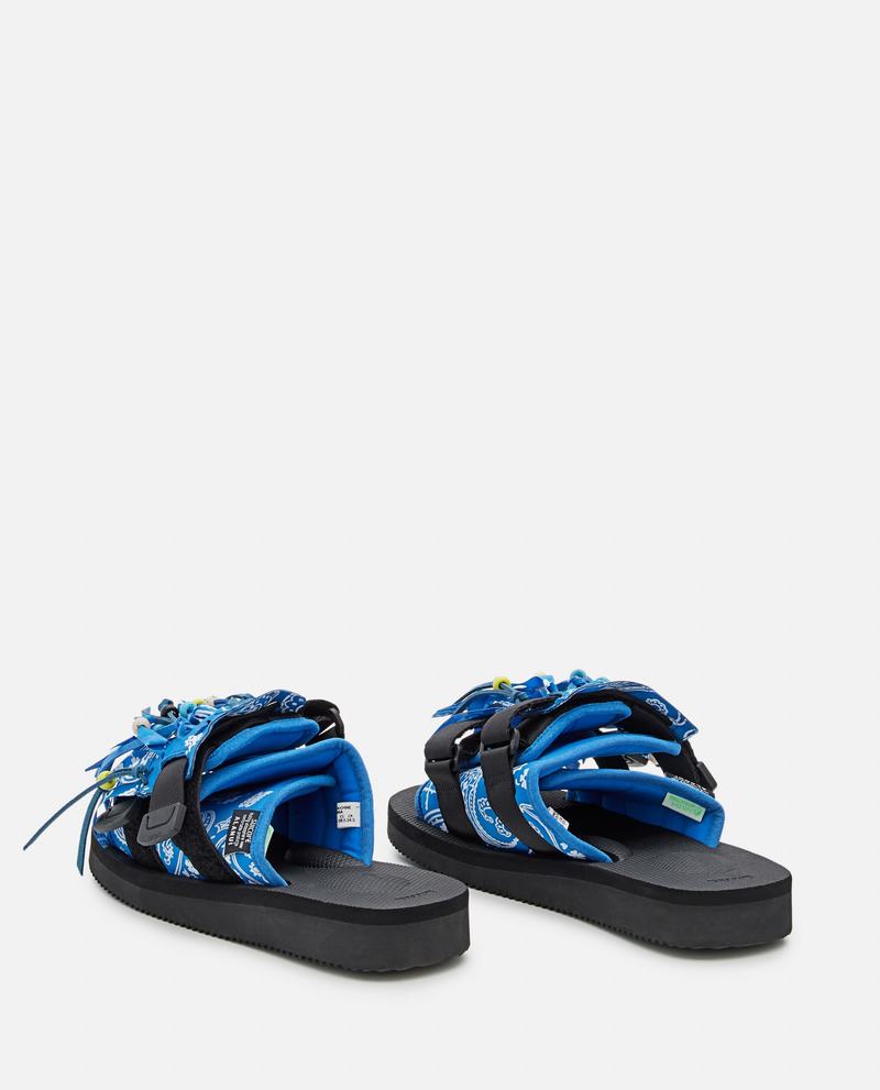 Alanui Suicoke X Alanui Moto Fringed Slippers - Blue