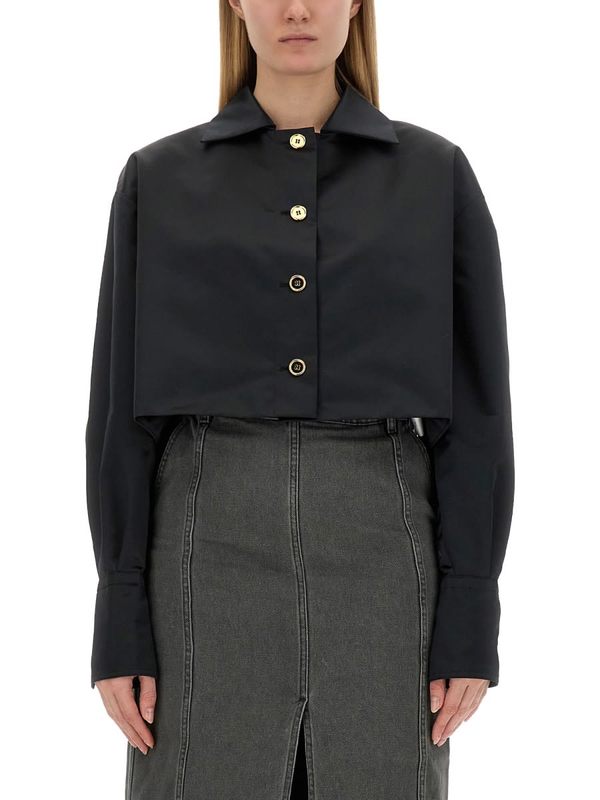 Patou Cropped Fit Jacket - Black