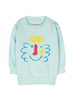 KIDS Bobo Choses Baby Happy Mask Sweatshirt - Azure - Thumbnail 1