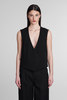 Ami Alexandre Mattiussi Vest - Black - Thumbnail 1