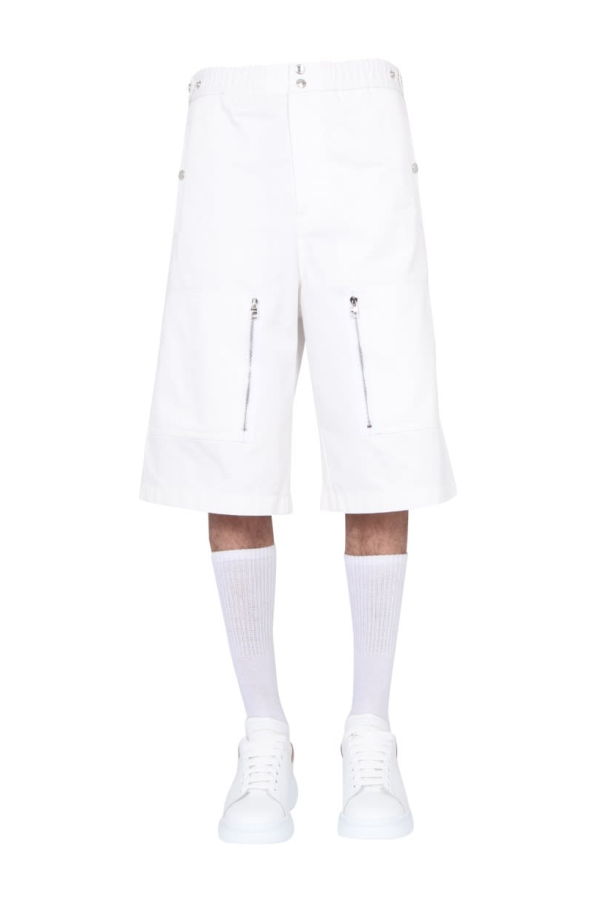 Alexander McQueen Japanese Gabardine Shorts - White