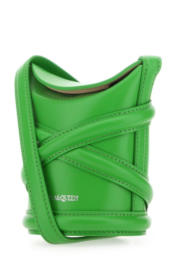 Alexander McQueen Mini The Curve Bucket Bag - Green