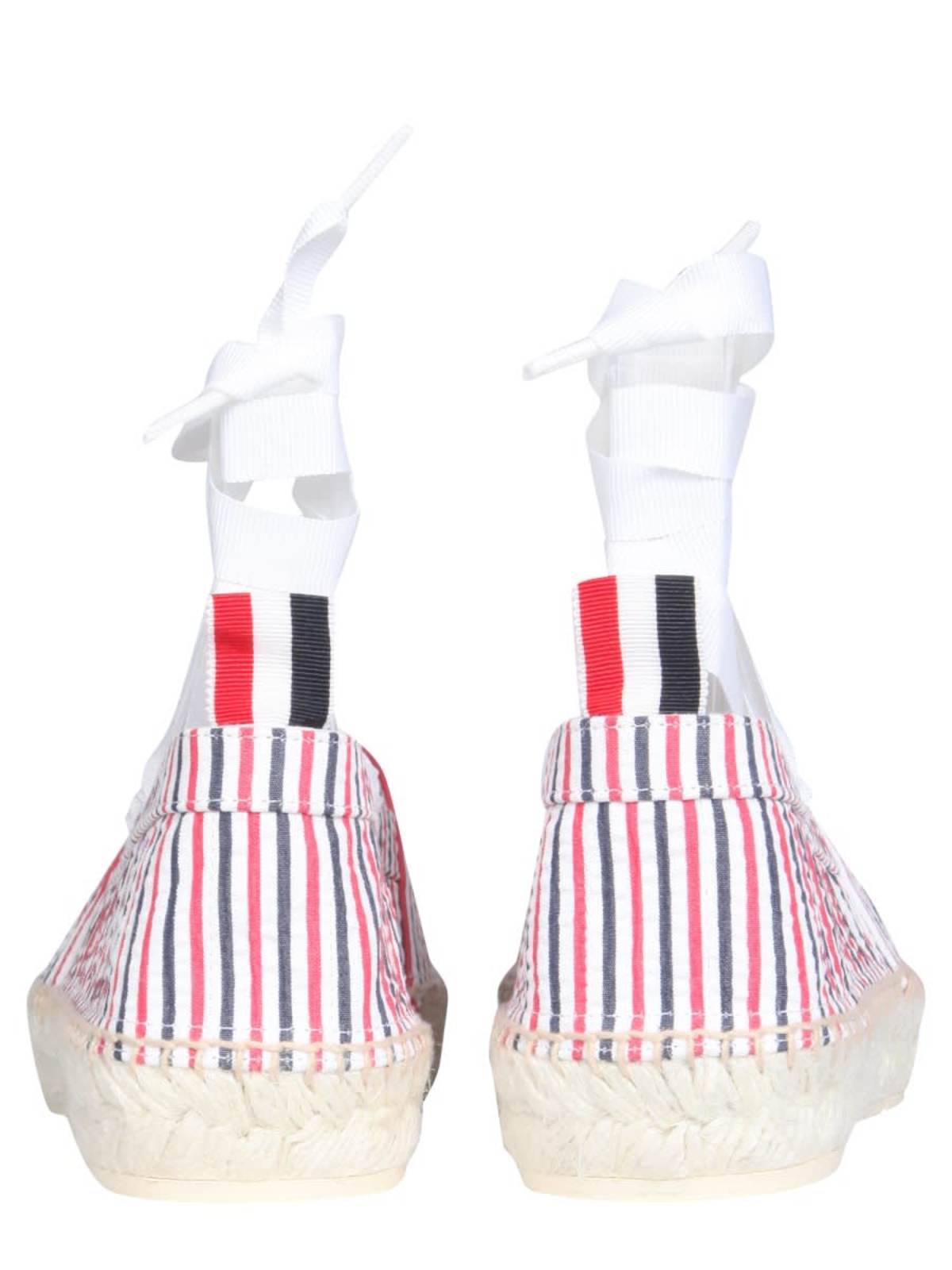 Thom Browne Seersucker Cotton Espadrilles - Multicolour - Image 3 of 4