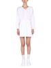 Patou Balloon Sleeves Dress - White - Thumbnail 1