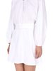 Patou Balloon Sleeves Dress - White - Thumbnail 4
