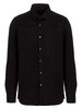 Barba Napoli Poplin Shirt - Black - Thumbnail 1