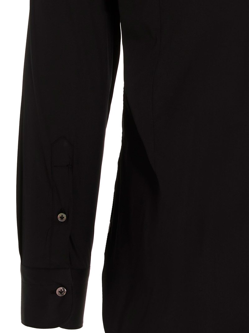 Barba Napoli Poplin Shirt - Black