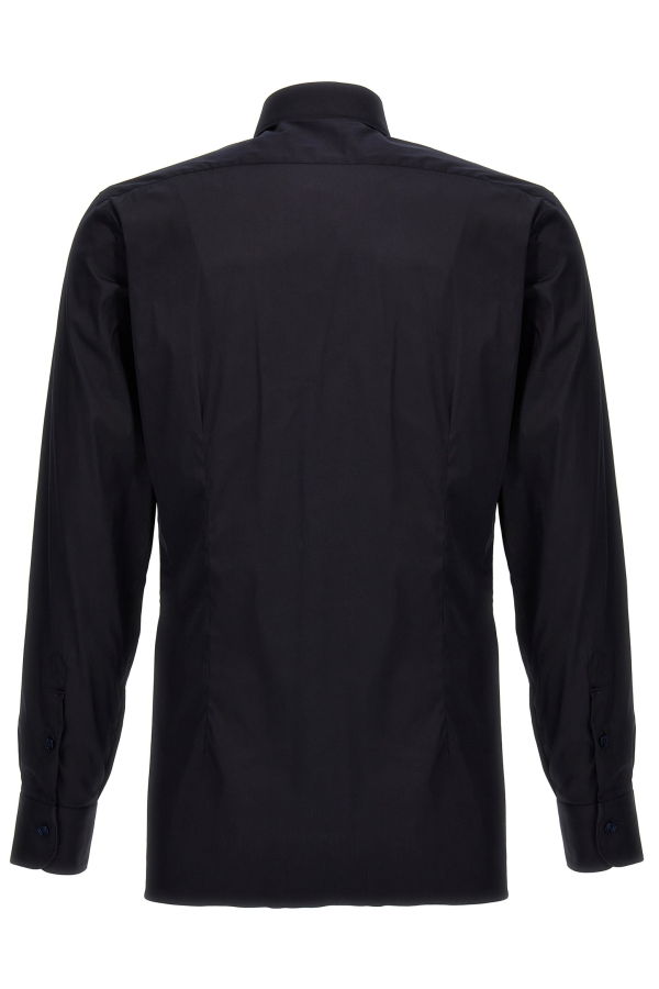 Barba Napoli Poplin Shirt - Blue