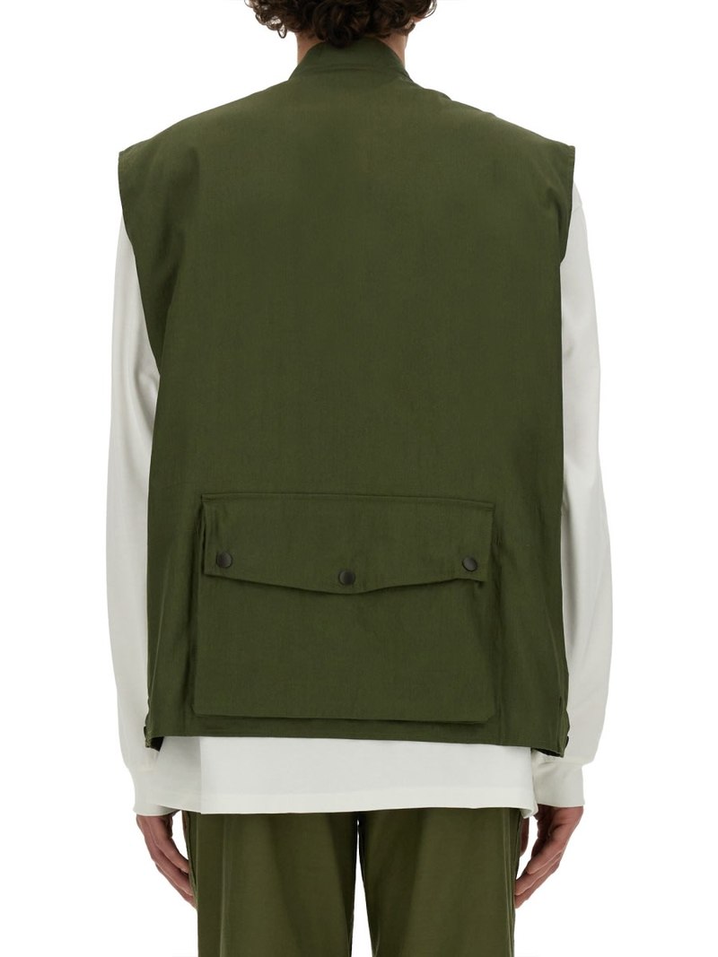 Needles Vest With Pockets - Green
