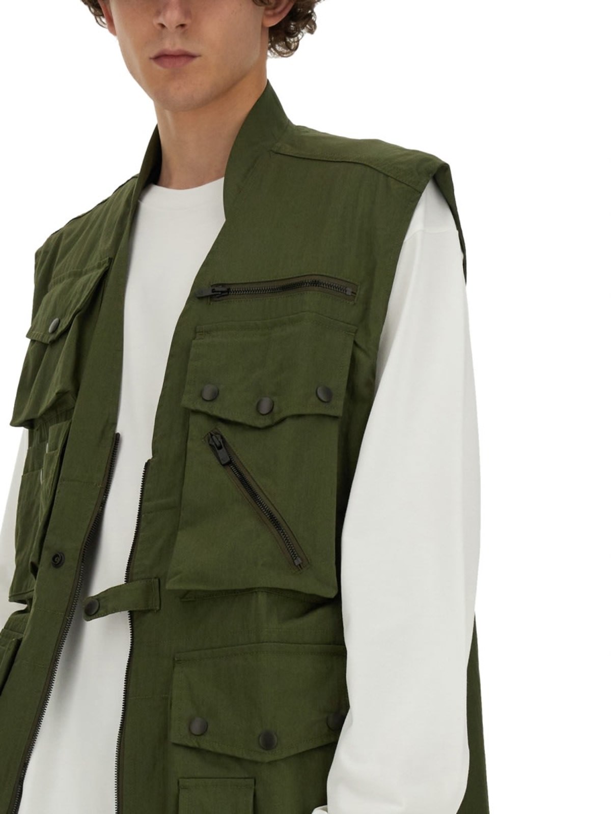 Needles Vest With Pockets - Green - Image 4 of 4