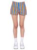 Sunnei Striped Pattern Shorts - Multicolour - Thumbnail 1