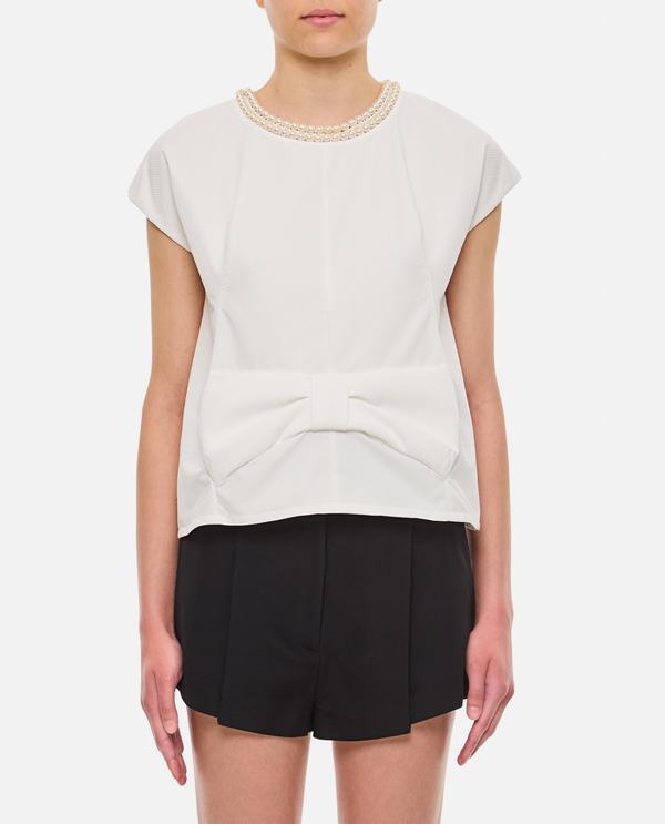 JUNYA WATANABE Pearl Neckline Blouse - White