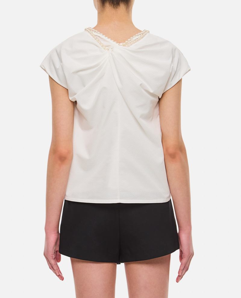 JUNYA WATANABE Pearl Neckline Blouse - White