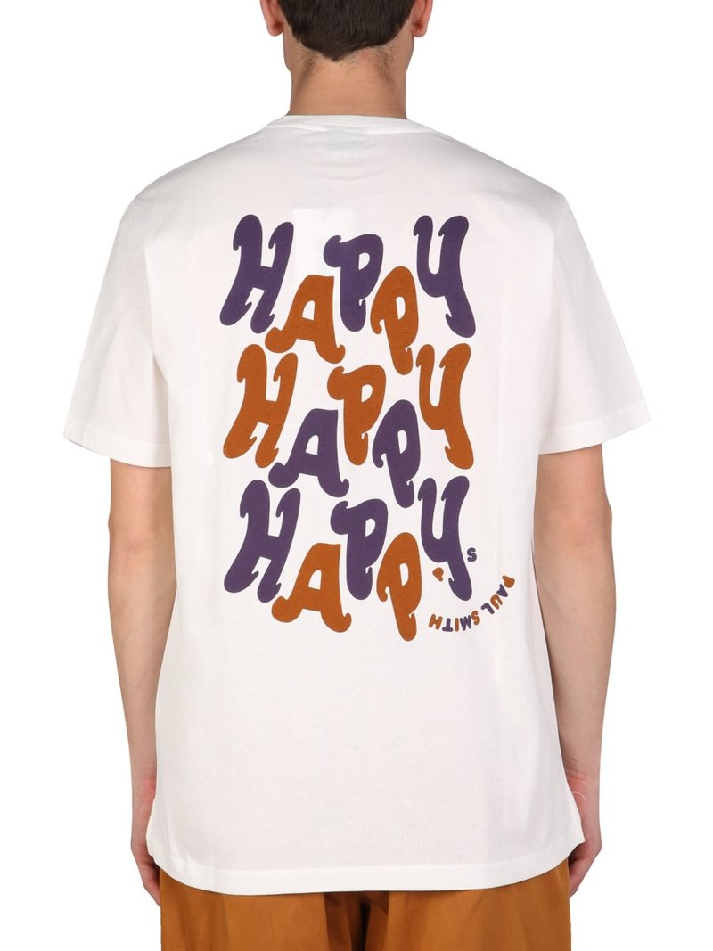 PAUL SMITH PS by Paul Smith Happy Happy T-shirt - White