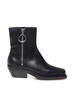 Dondup Camperos In Python Effect Leather Boots - Black - Thumbnail 1