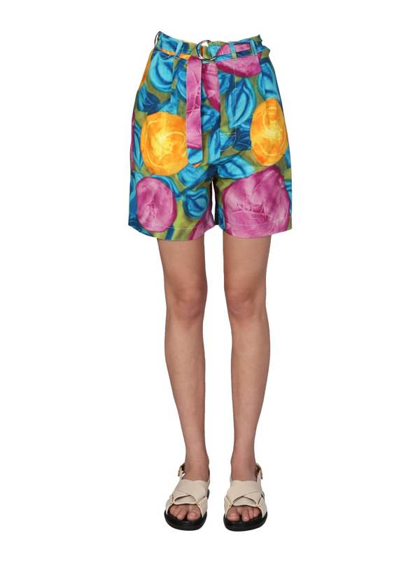 Marni Multicolor Print Bermuda Shorts - Multicolor