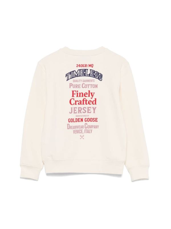 KIDS Golden Goose Journey Crewneck Sweatshirt - White