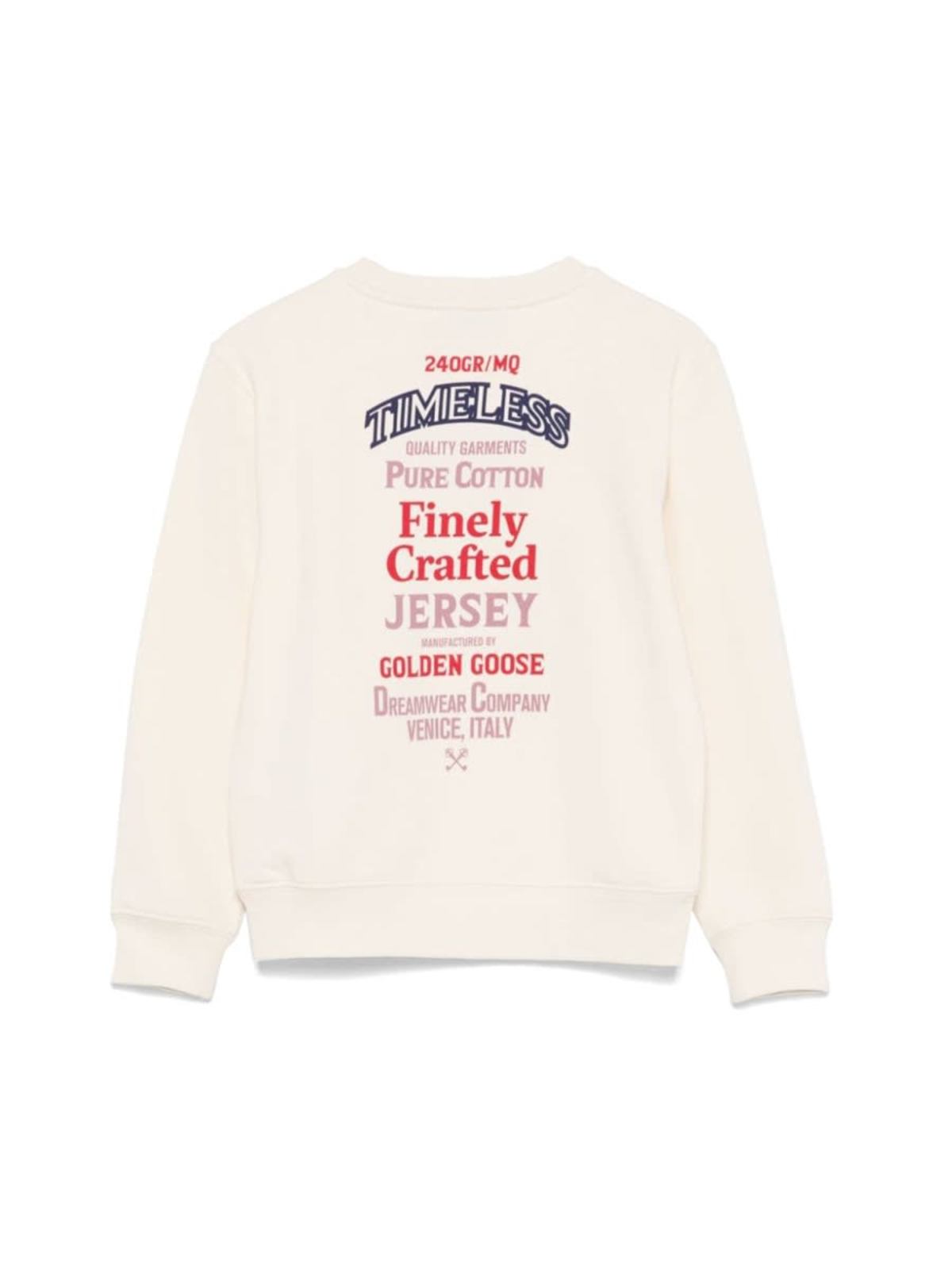 KIDS Golden Goose Journey Crewneck Sweatshirt - White - Image 2 of 3