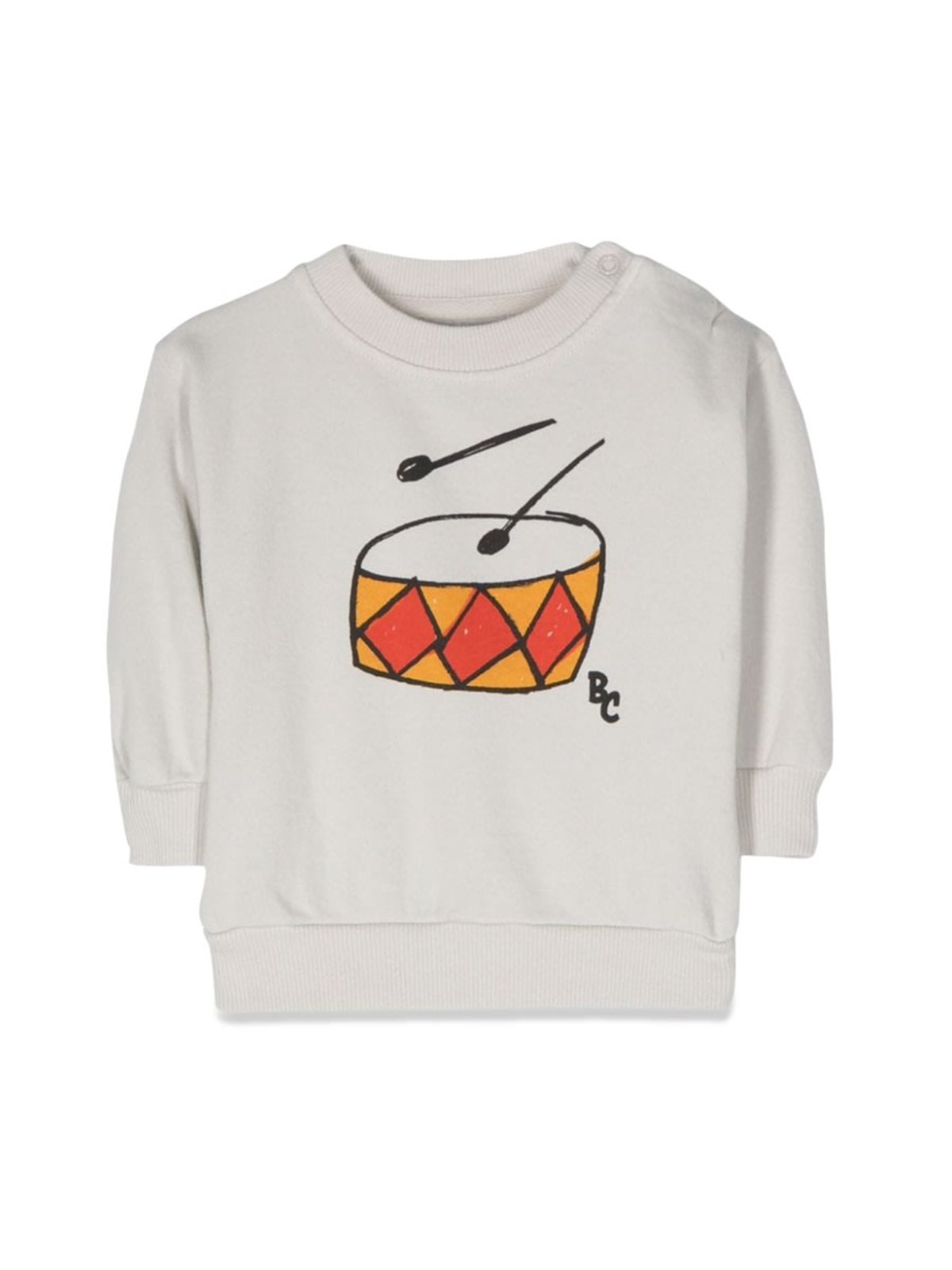 Bobo Choses Baby Play The Drum Sweatshirt - Beige - Image 1 of 3