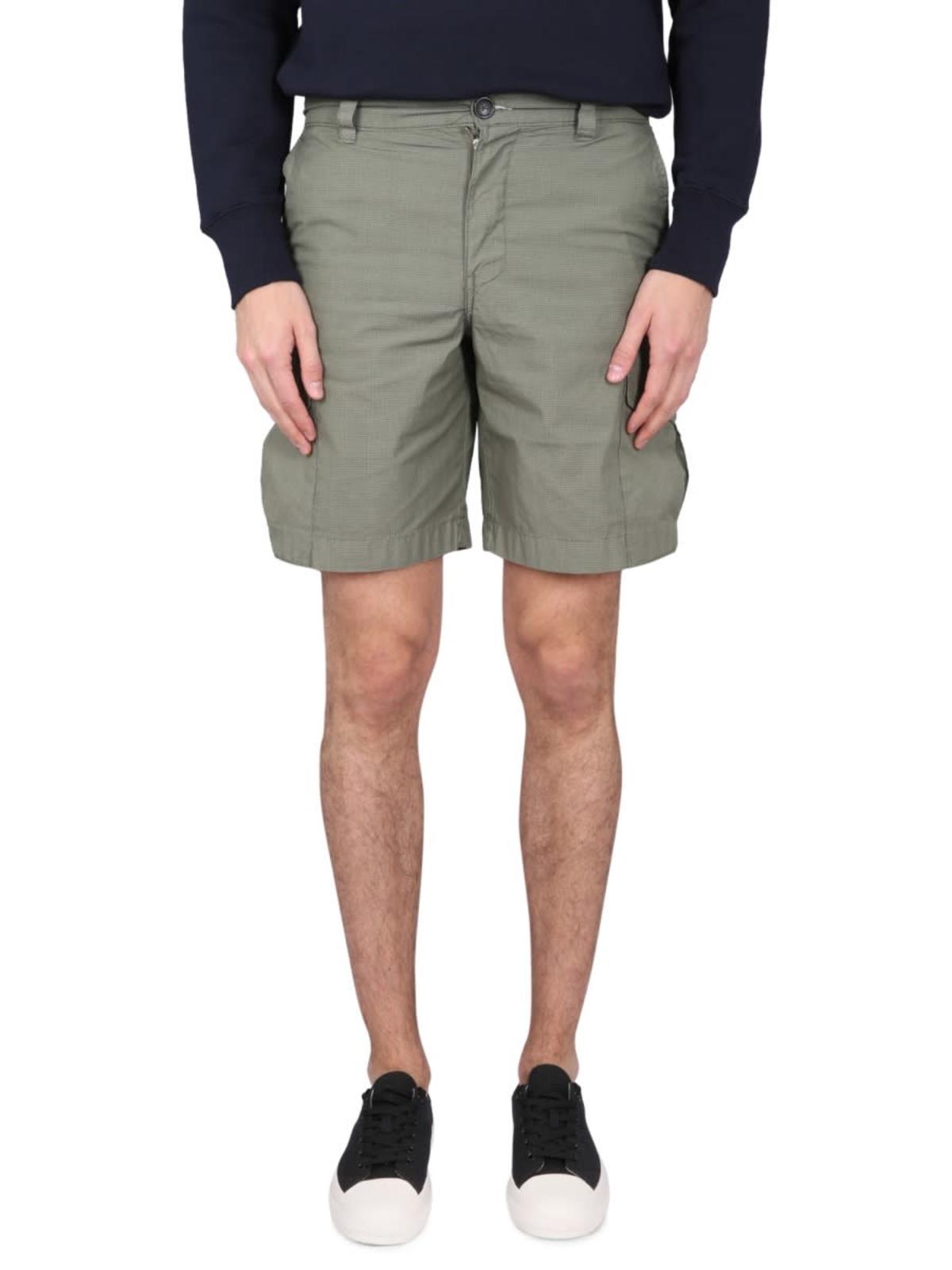 PAUL SMITH PS Bermuda Cargo Shorts - Military Green - Image 1 of 4