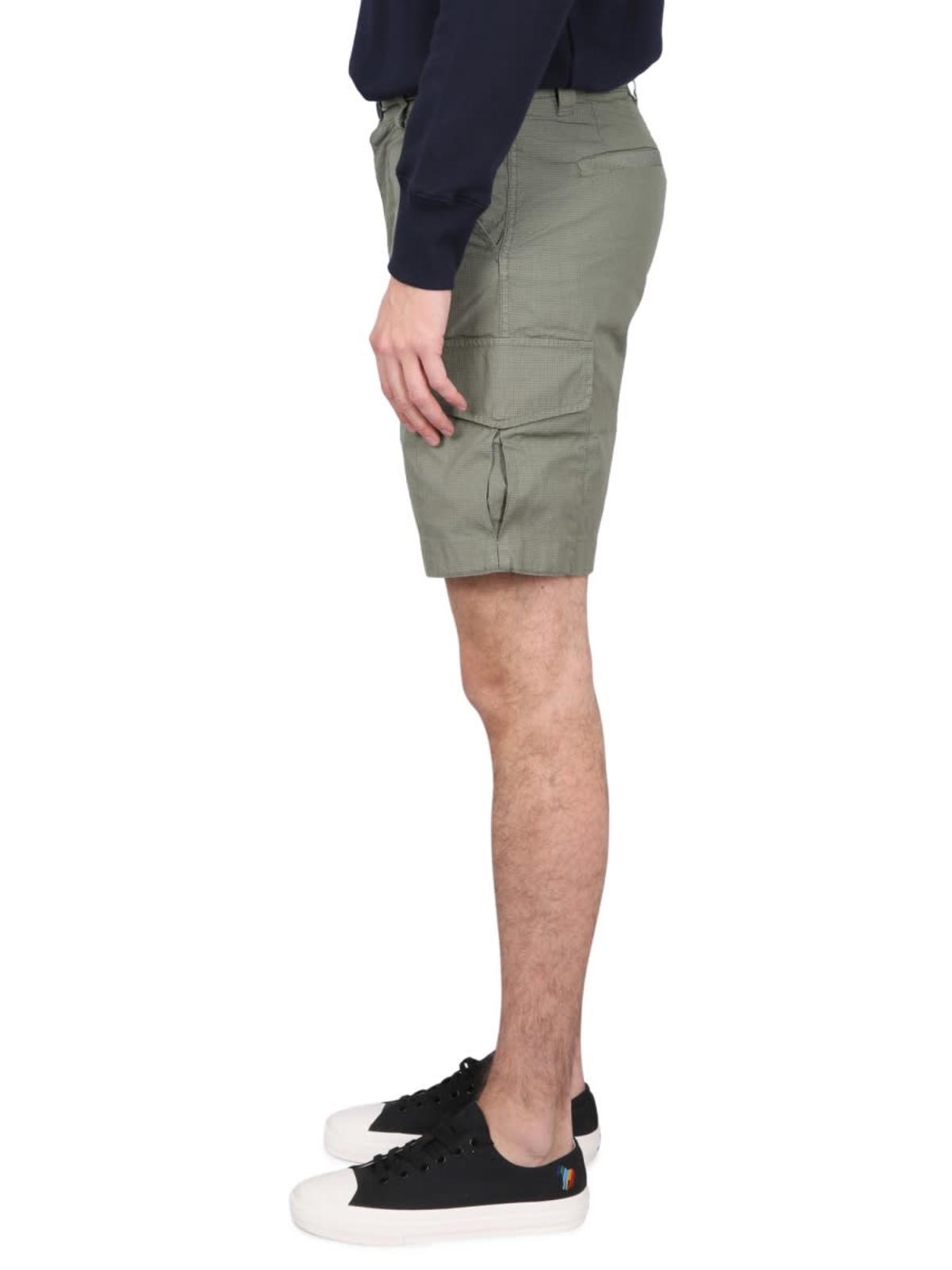 PAUL SMITH PS Bermuda Cargo Shorts - Military Green - Image 3 of 4