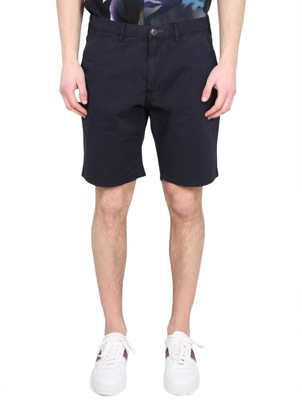 PAUL SMITH Zebra Bermuda Shorts - Blue