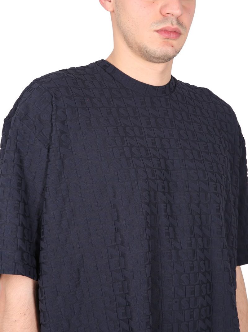 Sunnei Crewneck T-shirt - Blue