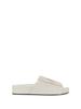 Jil Sander Low Leather Sandals - White - Thumbnail 1