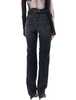 Jean Paul Gaultier Lacing Knee Bonded Jeans - Black - Thumbnail 2